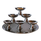 Lot de coupes et plateaux en inox
