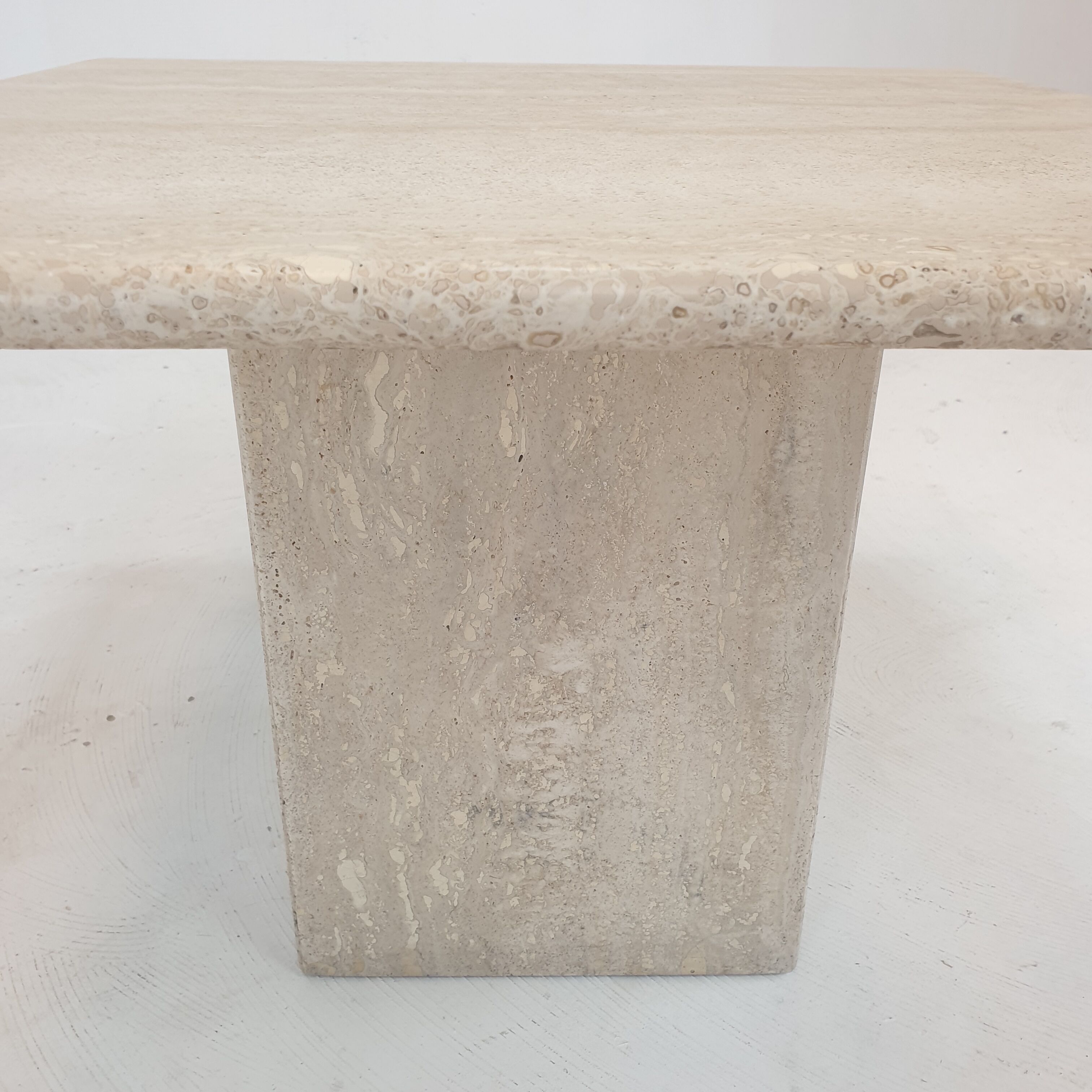 Italian Travertine Coffee Table, 1980's