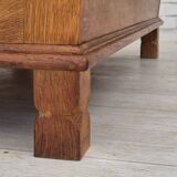 1960s, Danish 2 seater sofa, furniture wool, oak wood, orginal condition.