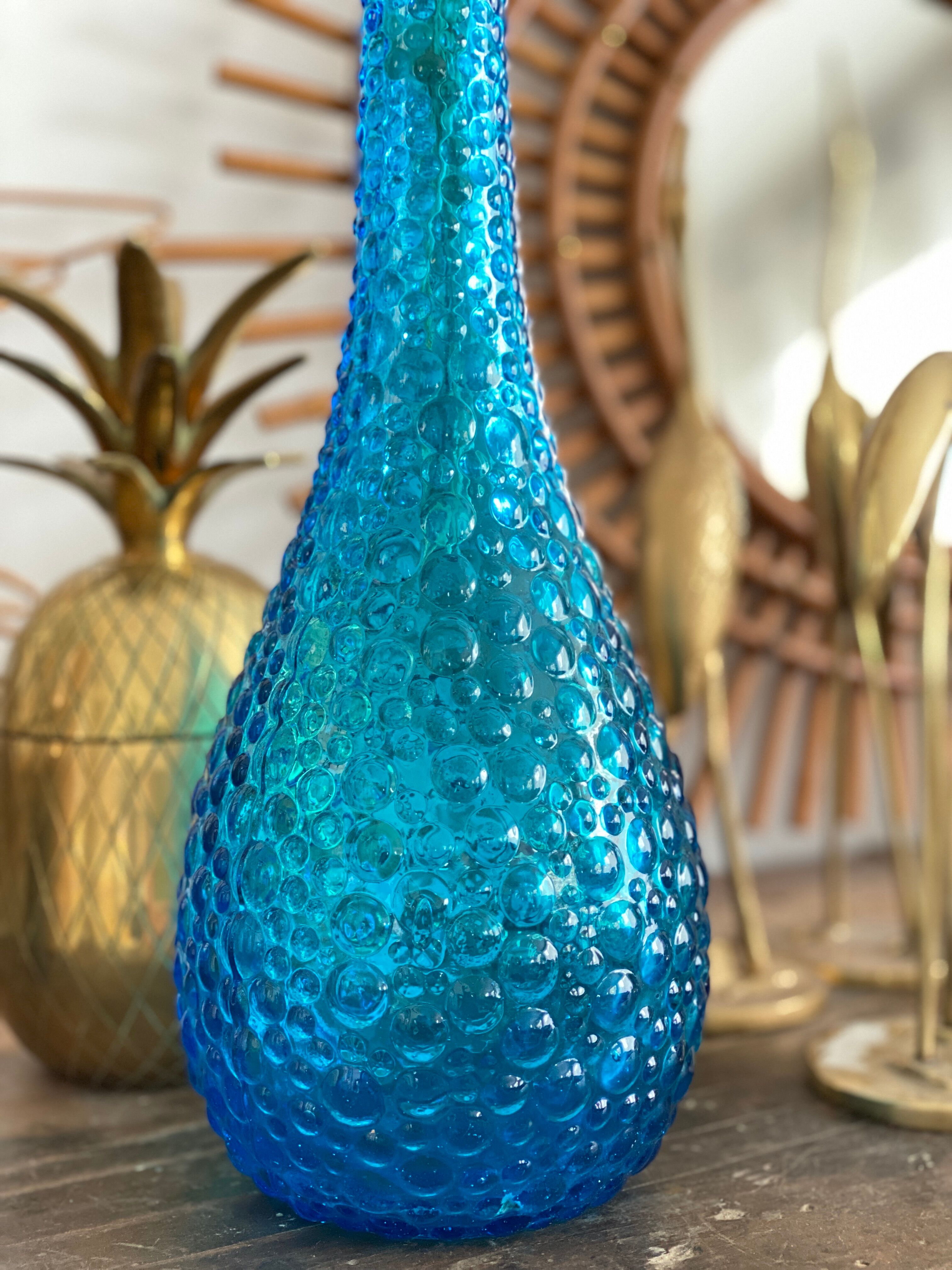 Carafe Empoli bleue turquoise