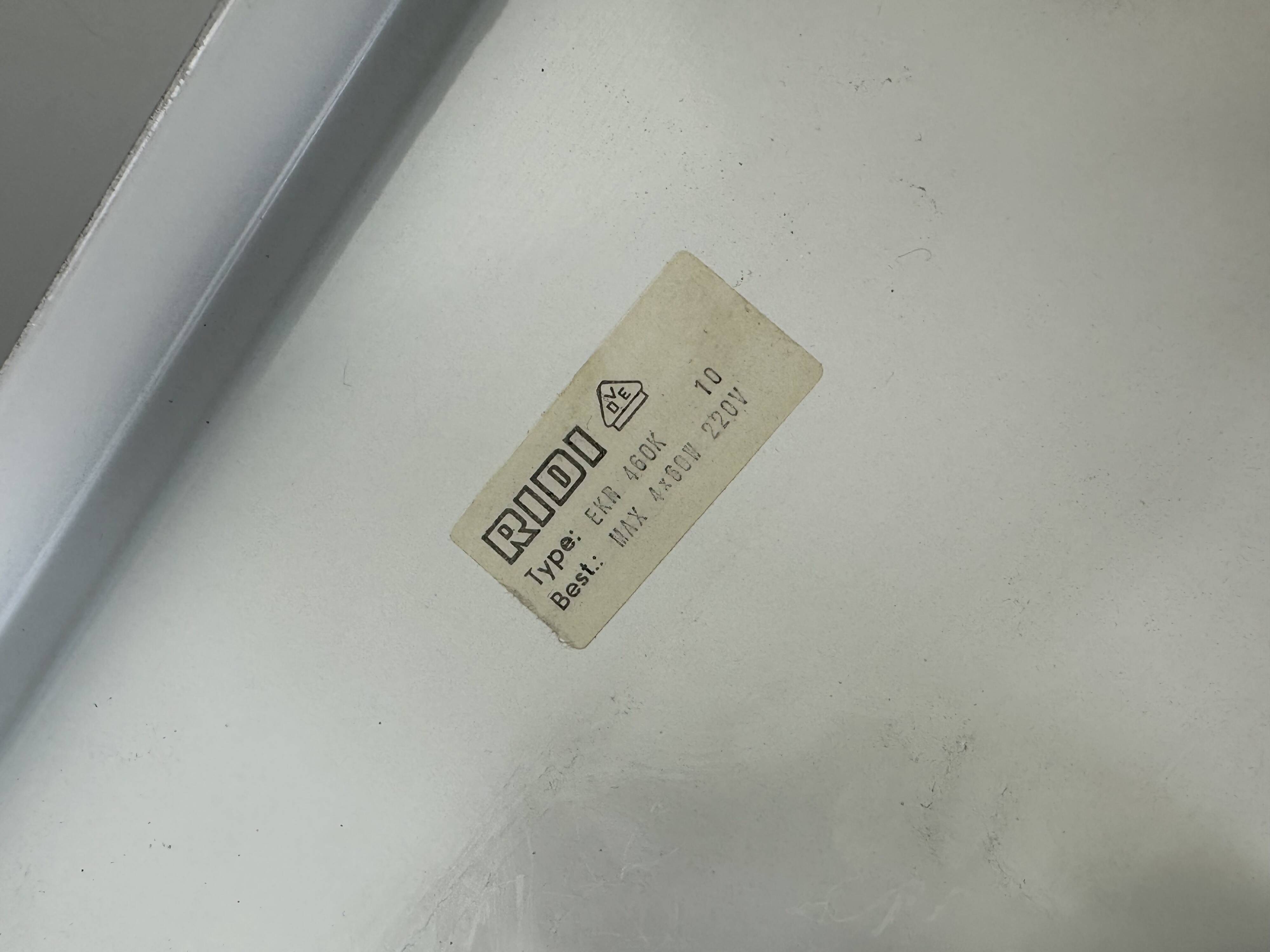 XXL 1960s/70s Plastic Ceiling Lamp by Ridi Leuchten Germany