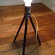 Industrial style tripod lamp, old tripod 1930s