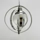 Mid-century glass sphere hanging pendant glass lamp design 1970’s space age Italy