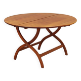 Round mahogany coffee table, Danish design, 1970s, production: Denmark