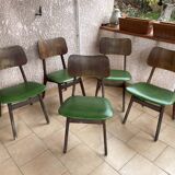 Set of 5 vintage chairs, 60s
