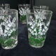 Set of 6 silkscreened cup glasses Souchon Neveusel