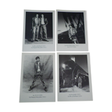 4 photographs/postcards, limited edition of 1992, in black and white