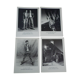 4 photographs/postcards, limited edition of 1992, in black and white