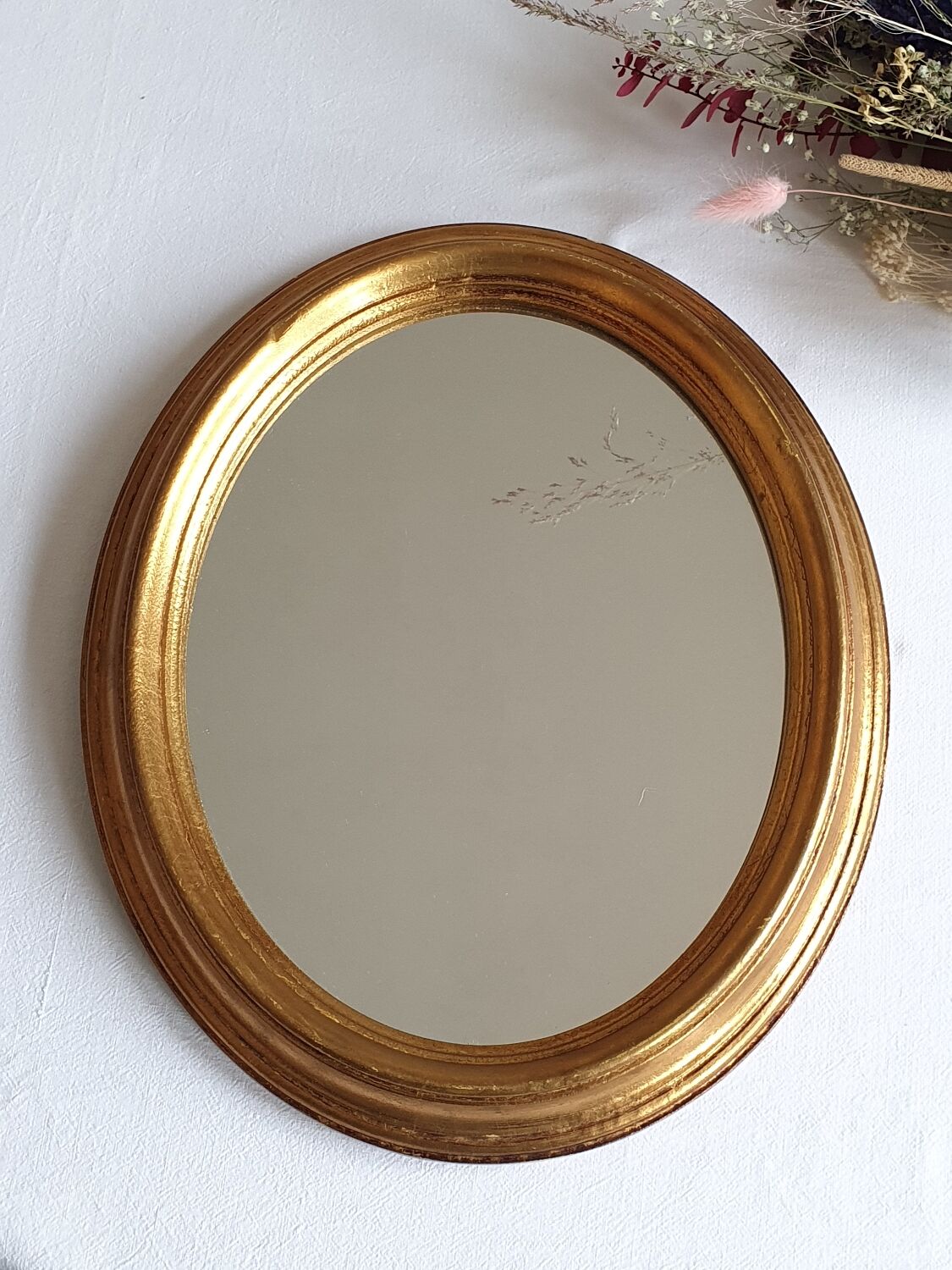 Vintage gold mirror