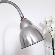 Workshop / industrial lamp - Orientable - Brushed metal - 50s