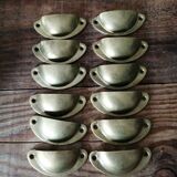 Shell handles x12 Gold - Trade furniture