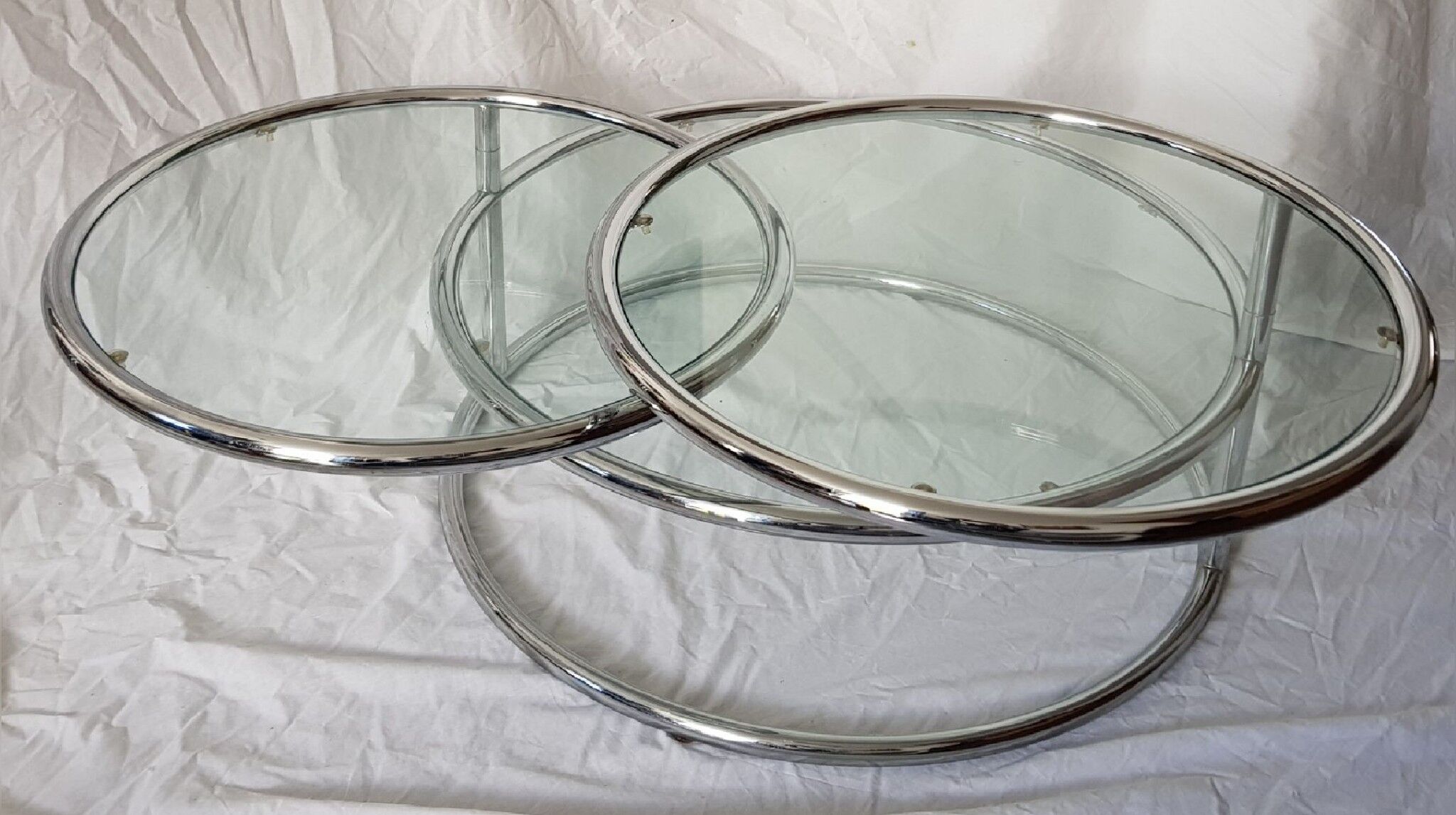 Glass coffee table years 70