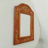 Vintage hand painted wooden mirror 46*30