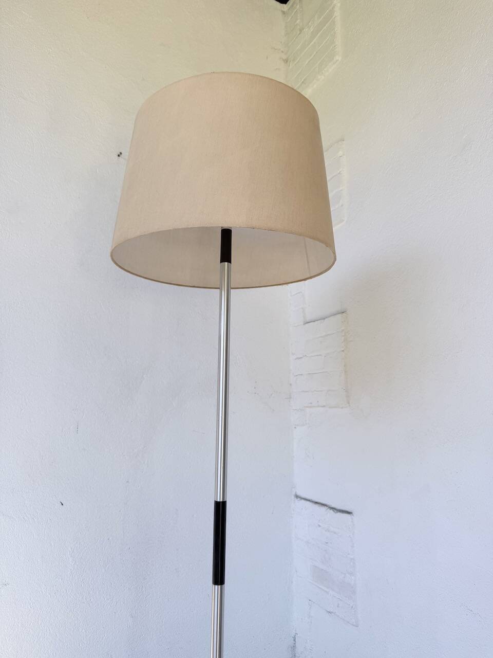 1970s chrome tripod floor lamp Richard