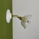 Vintage moulded glass lampshade - tableware collection -