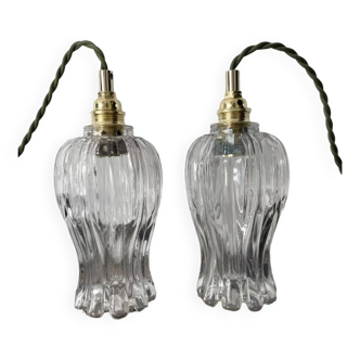 Set of two vintage portable lamps