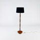 Vintage danish brass and rosewood floor lamp, 1960s.