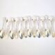 ST MEDARD set of 12 dessert spoons coffee model old net style Chinon 14.5 cm