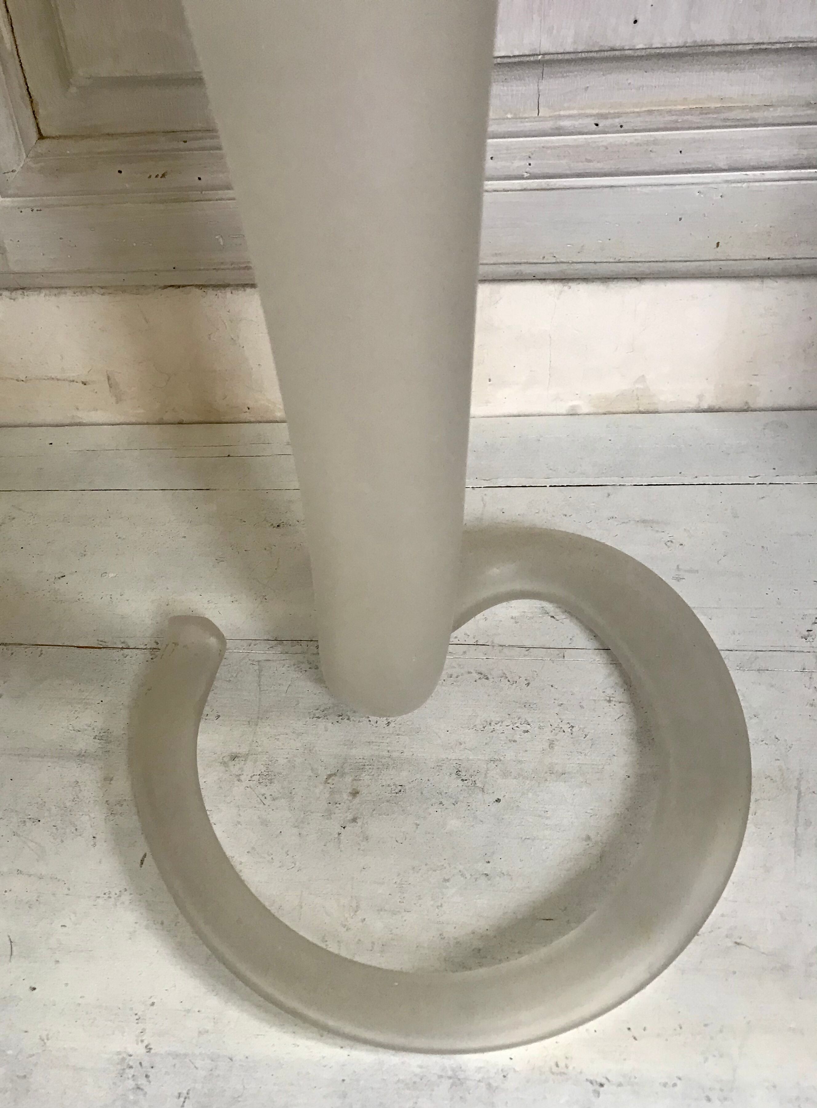 Art Nouveau style blown glass vase 50cm