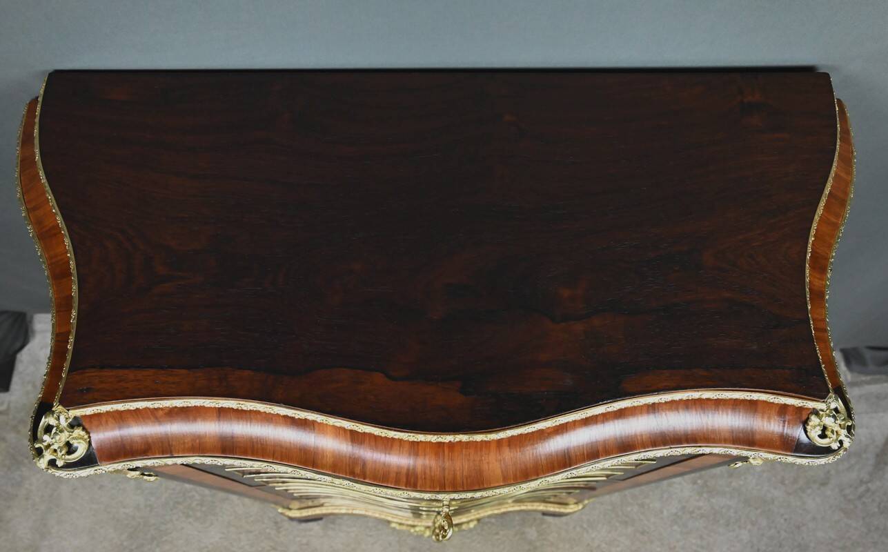 Secretary in precious wood marquetry, Napoleonic III period – Mid 19th century