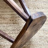 Tabouret paysan en chêne