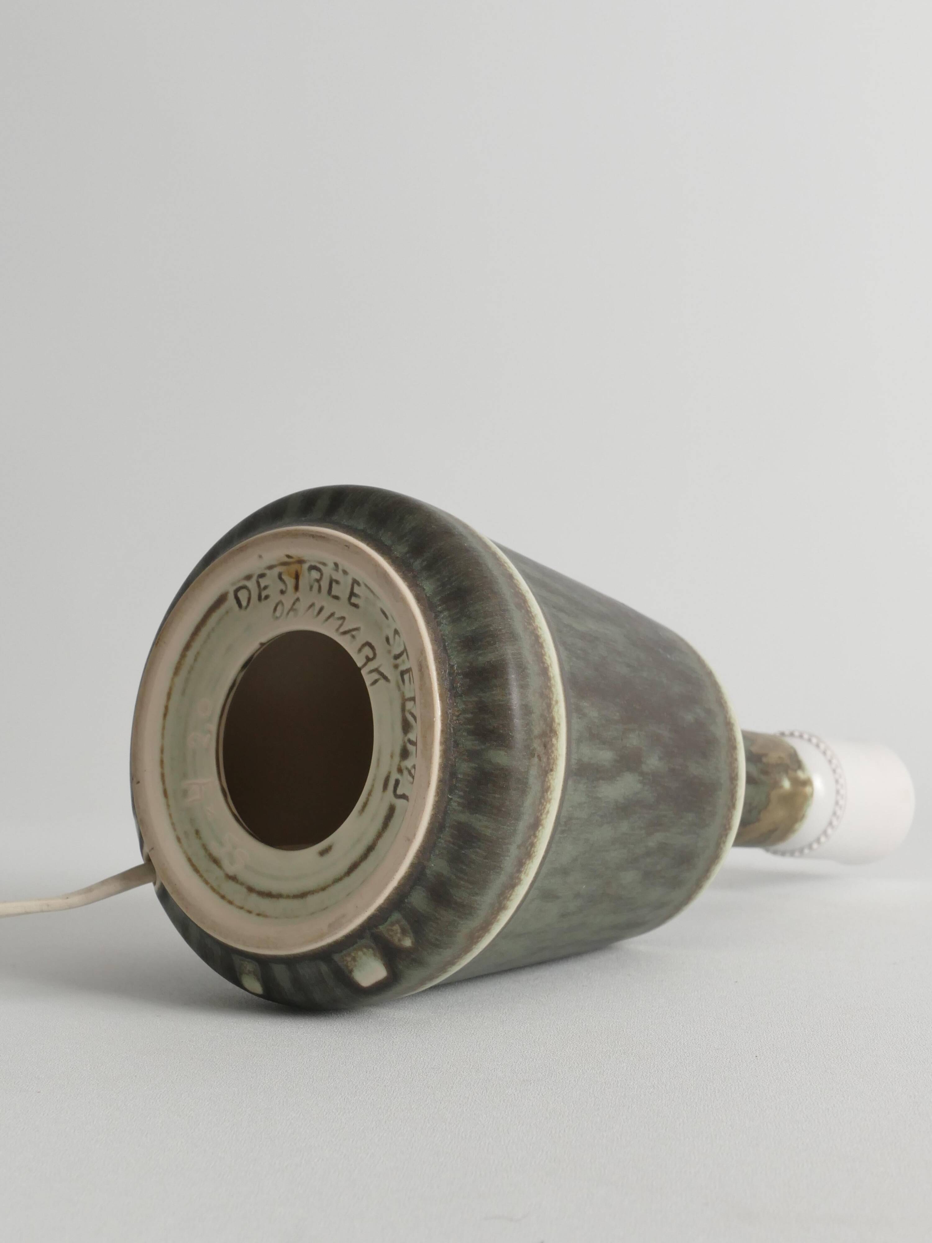 Scandinavian Modern Stoneware Table Lamp, Desiree Stentøj, 1960s