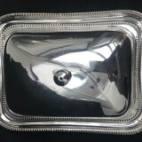 English silver butter dish