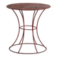 Antique painted metal table – European round industrial table – circa 1920