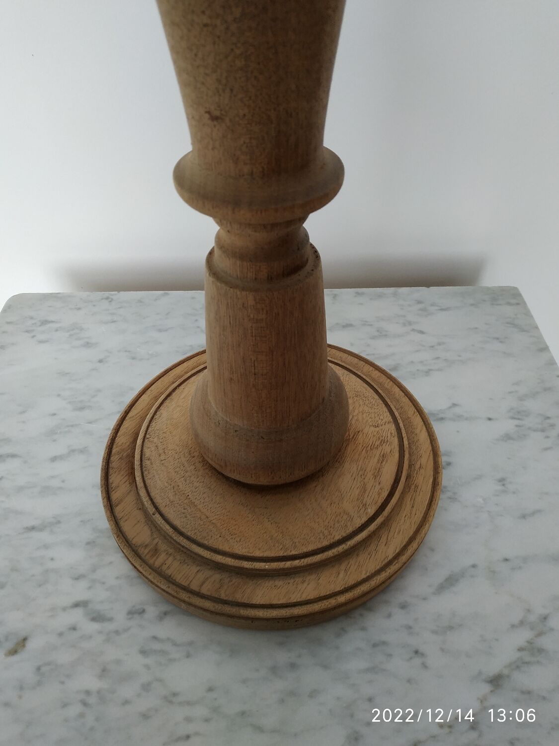 Wooden candle holder