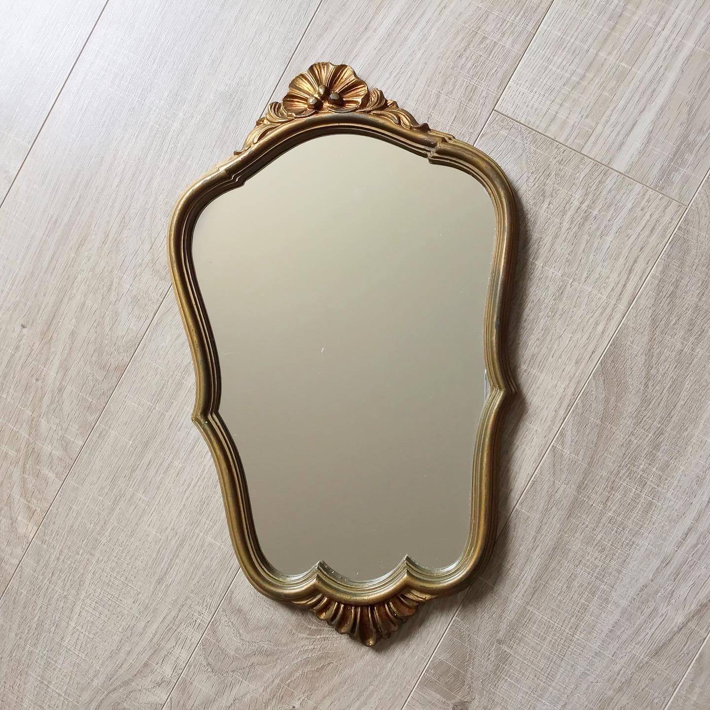 Golden vintage mirror