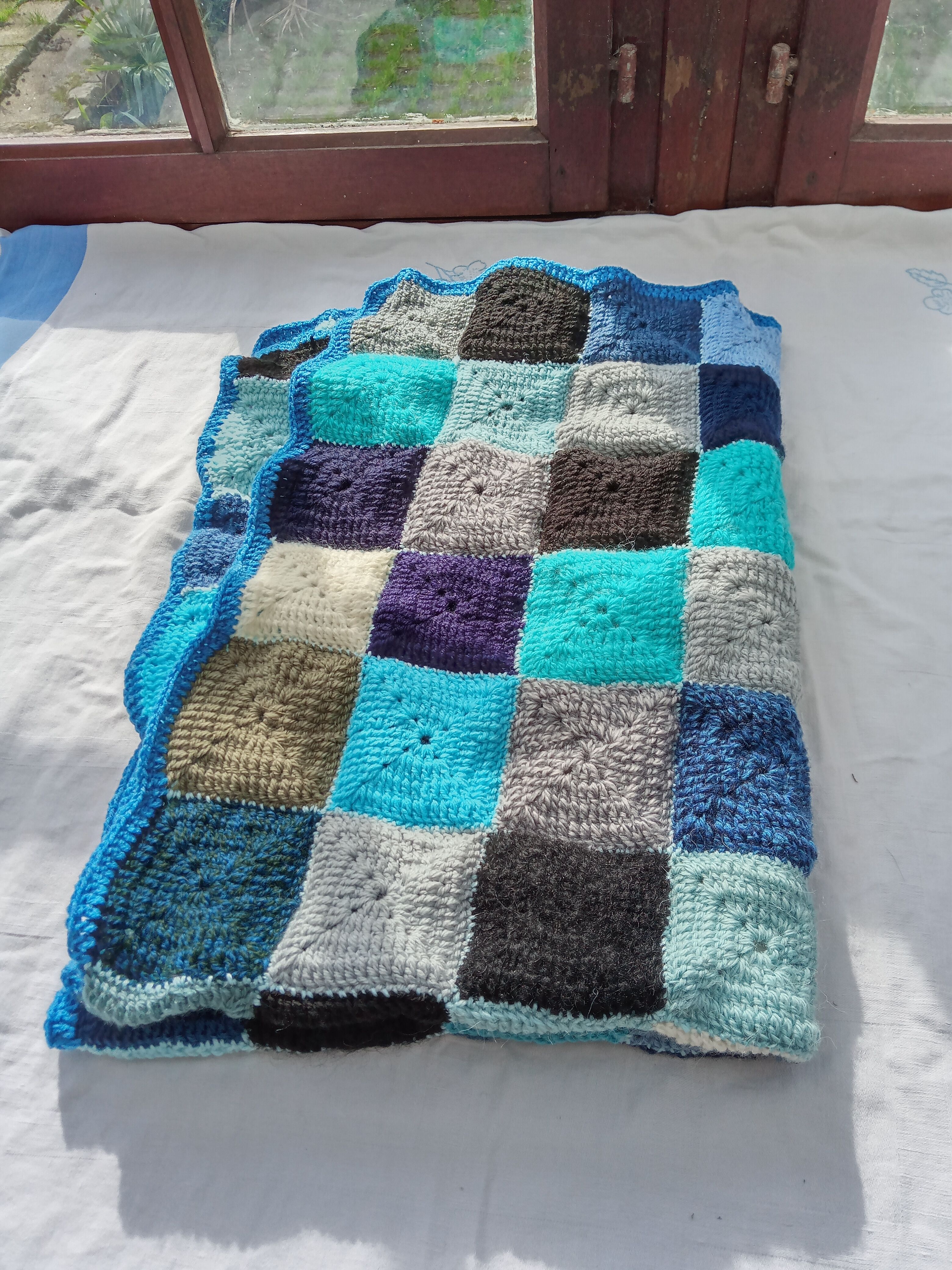Vintage patchwork throw