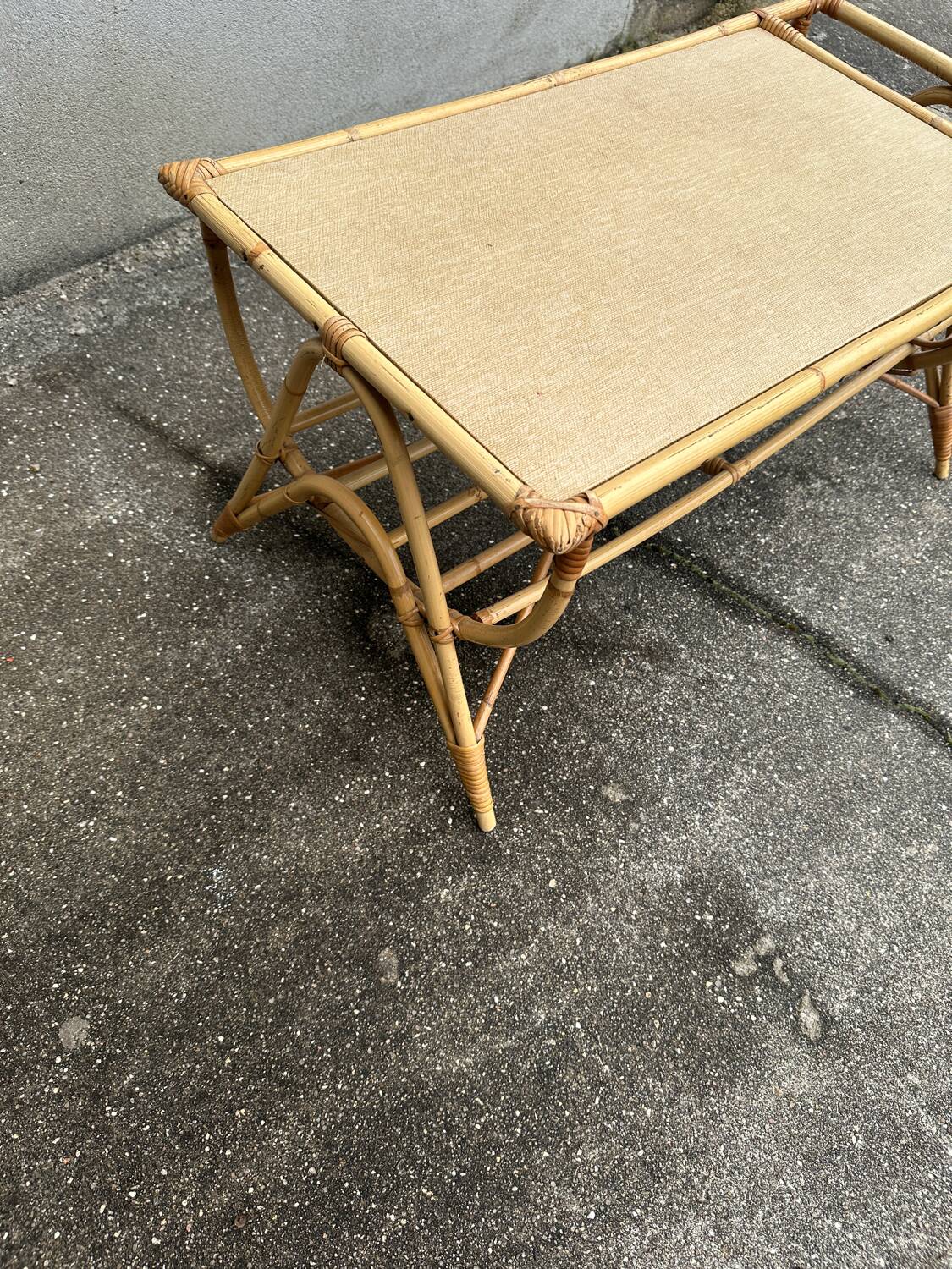 Rattan coffee table