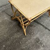 Table basse rotin