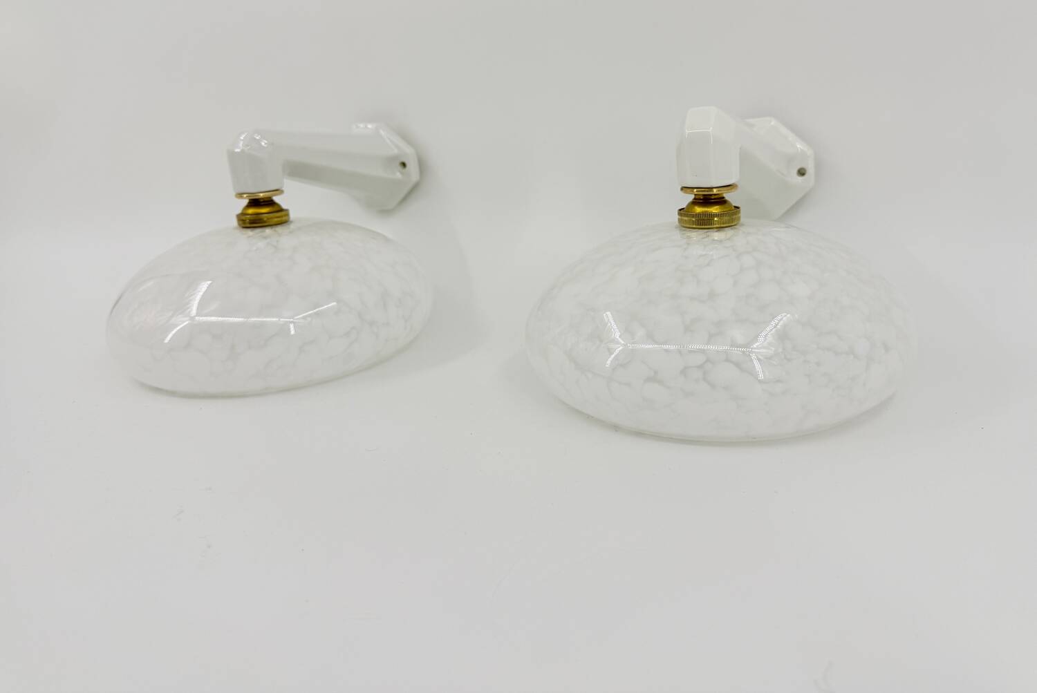 Art Deco porcelain wall lights