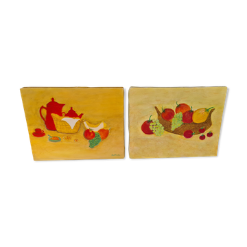 Set of 2 paintings