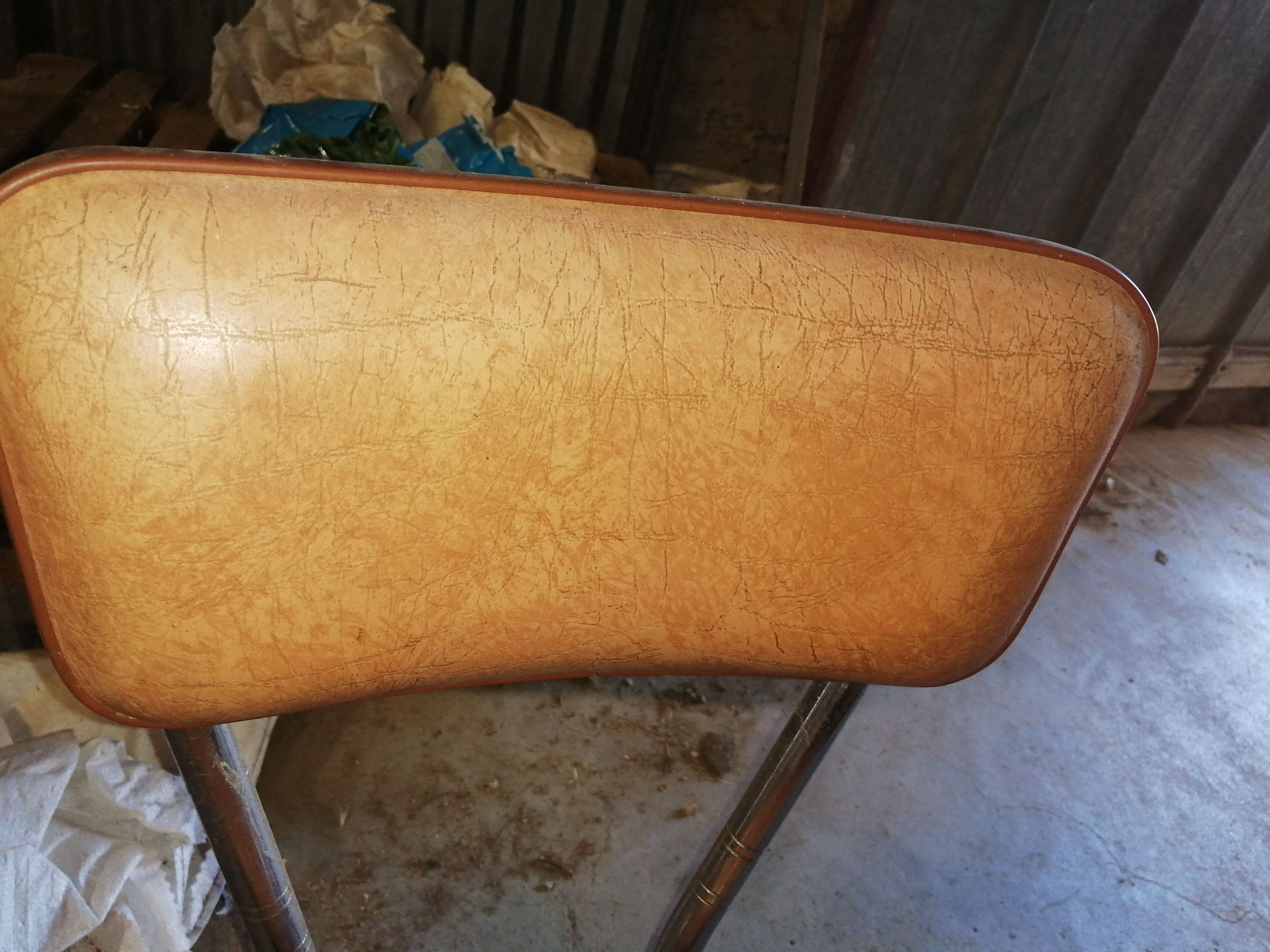 Set of 3 vintage vinyl chairs