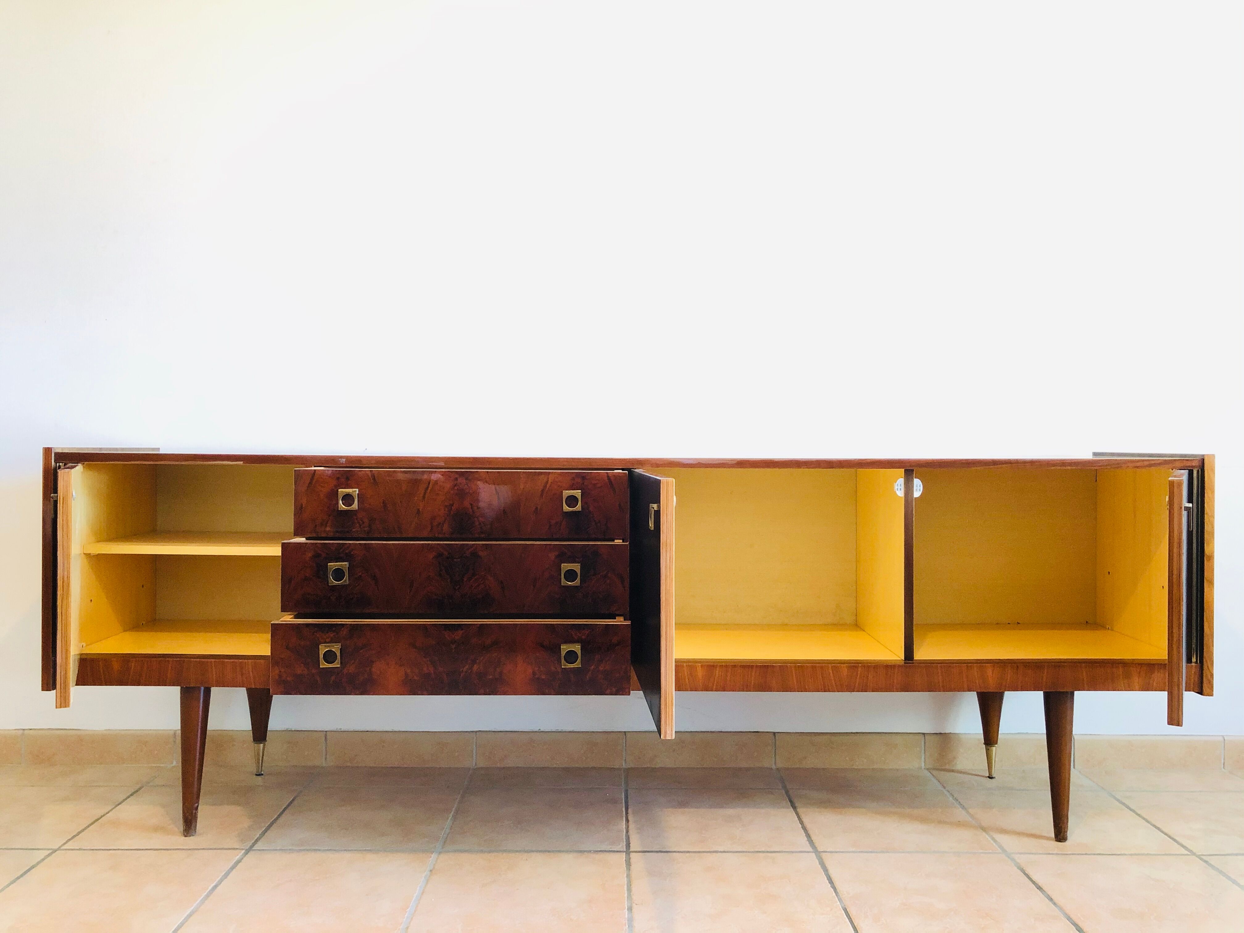 Vintage walnut sideboard 1960