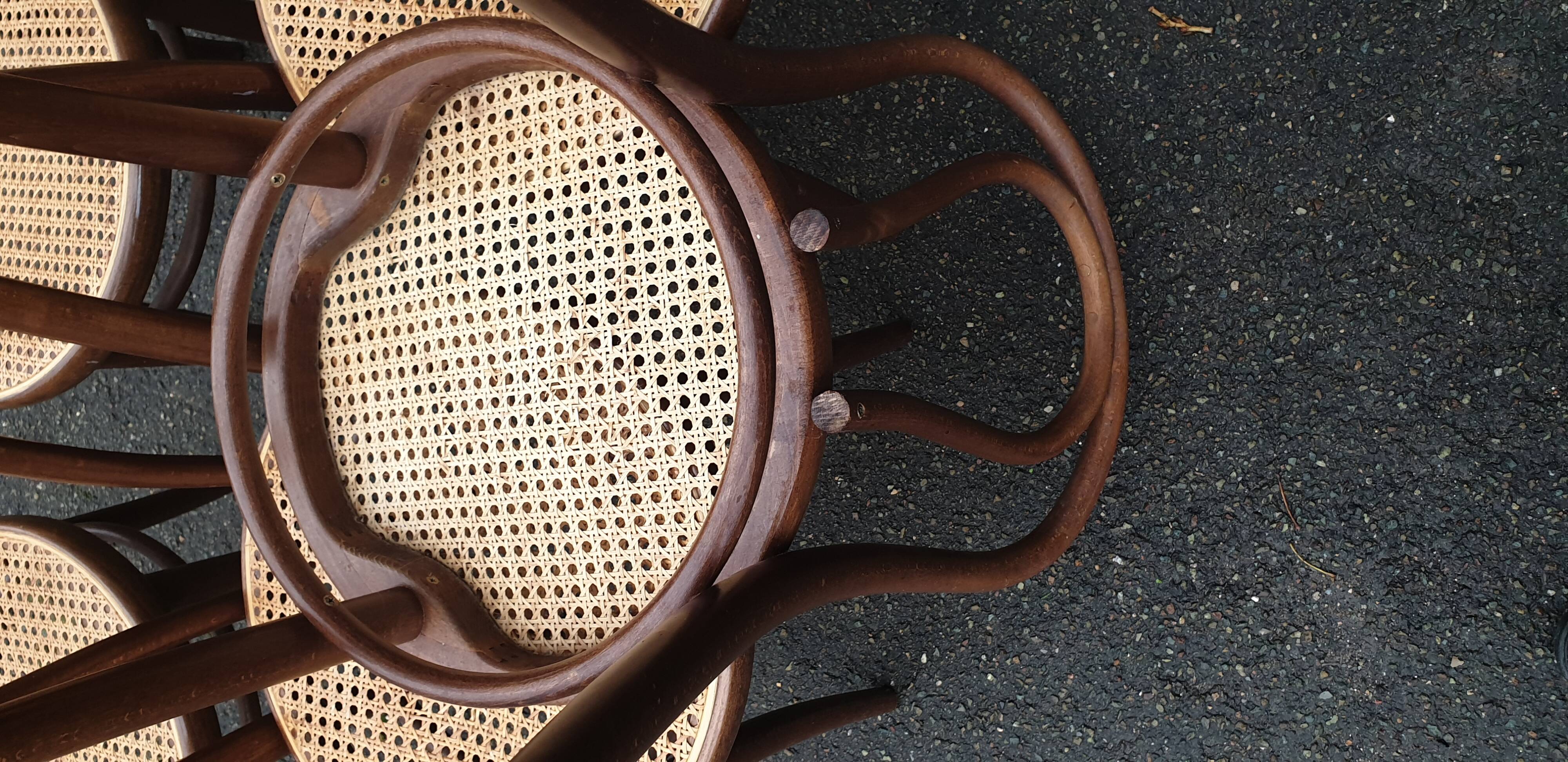 6 chaises bistrot bauman
