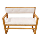 Vintage oak bench from the 50s
