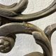 Antique cast iron hall stand, Victorian coat rack with marble base, ornate hall tree, 19th century