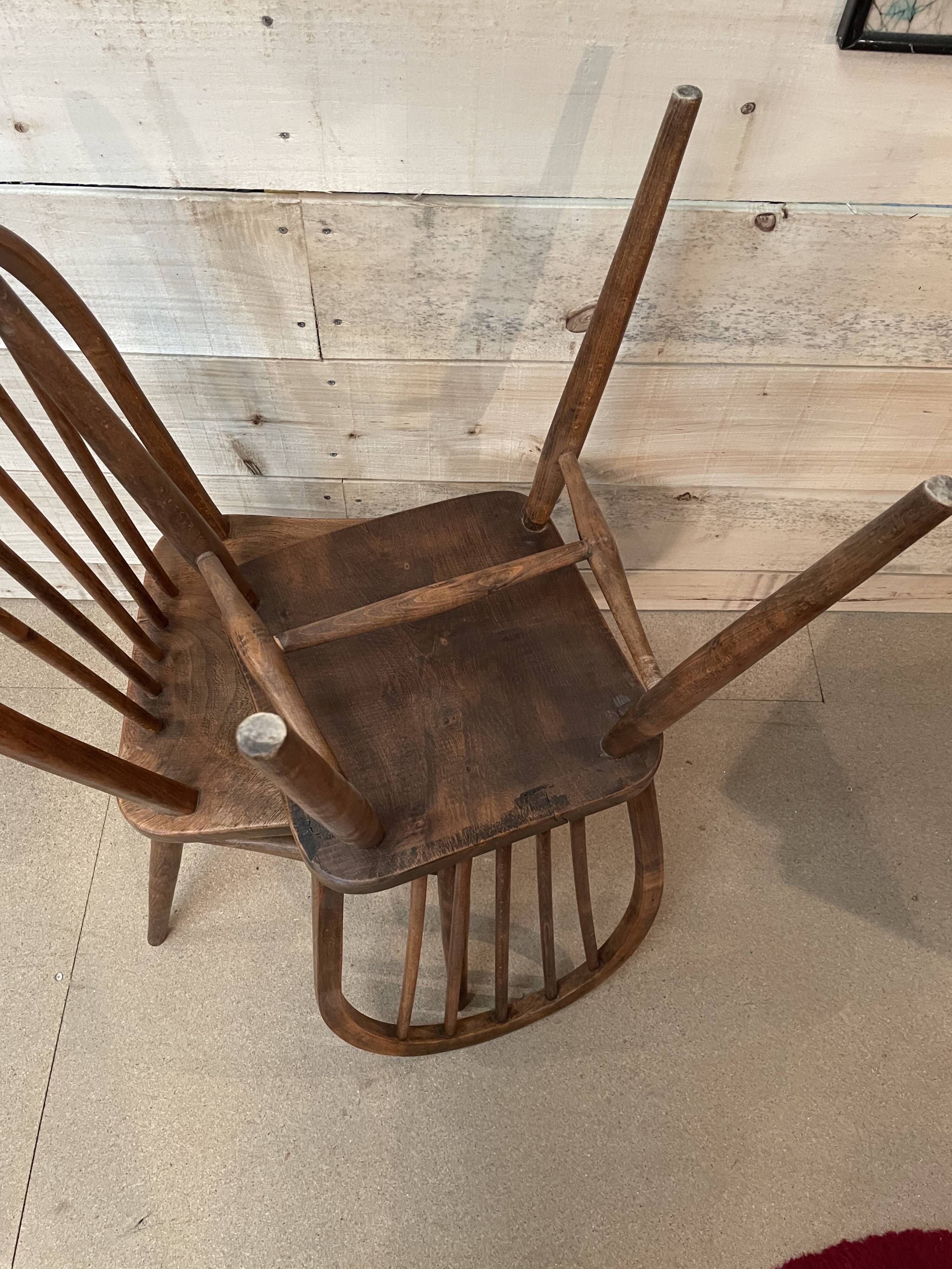 Pair chair Windsor vintage year 50/60