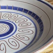Cinq assiettes creuses céramiques M.B.F.A  PORNIC vintages service Daphné