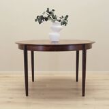 Round rosewood table, Danish design, 1970s, production: Skovby Møbelfabrik