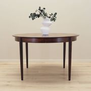 Round rosewood table, Danish design, 1970s, production: Skovby Møbelfabrik