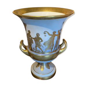 Vase Médicis en porcelaine italienne