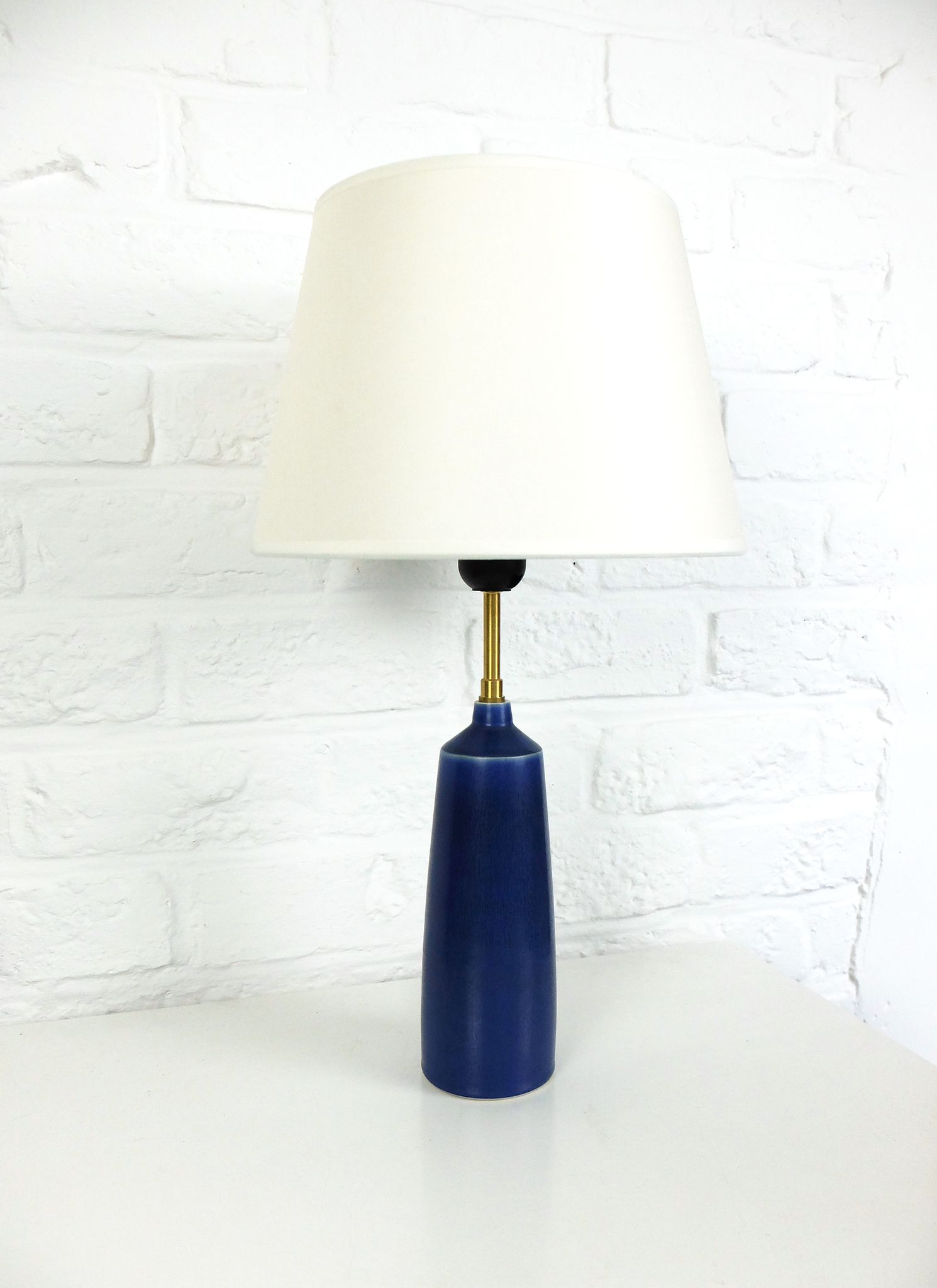 Scandinavian ceramic table lamp Per Linnemann-Schmidt for Palshus, Denmark, 1960s