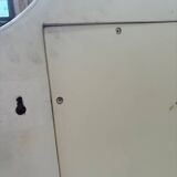 Large antique mirror Maison Fournier in white marble – 137 x 115 cm