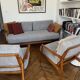 Complete Knoll Original sofa. New fabric. Good condition.