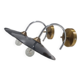 Wall lights in enamelled sheet metal