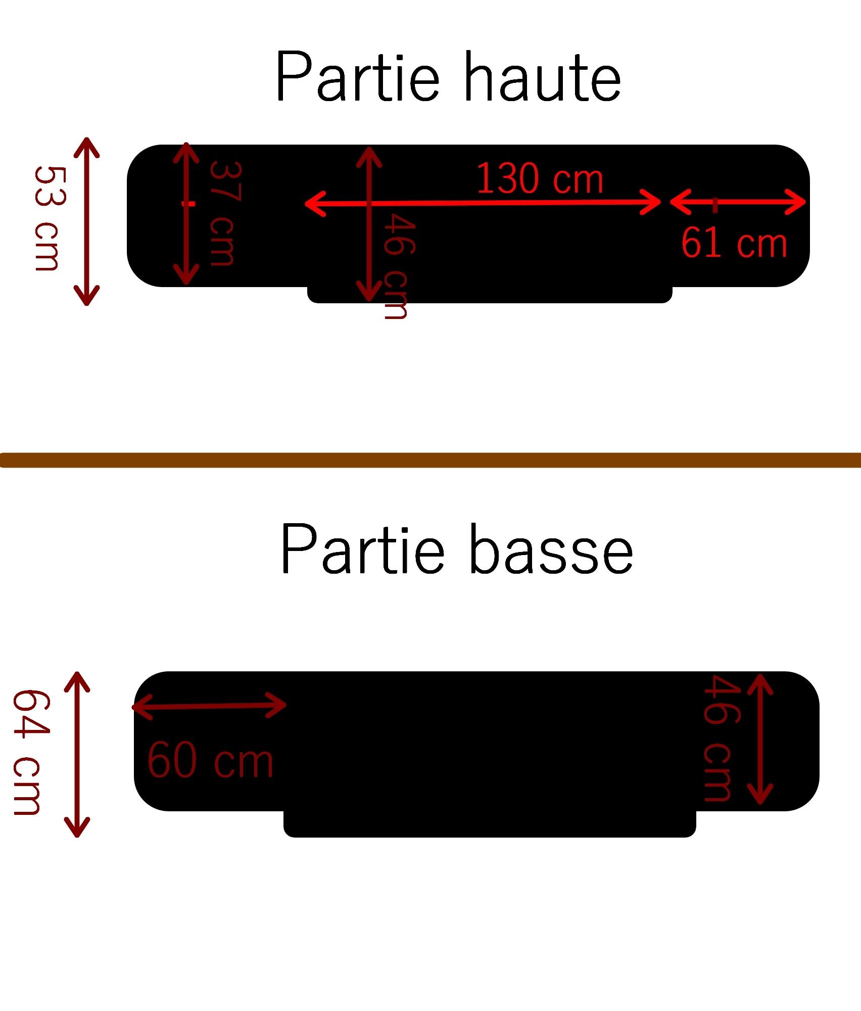 Bibliothèque en bois peint